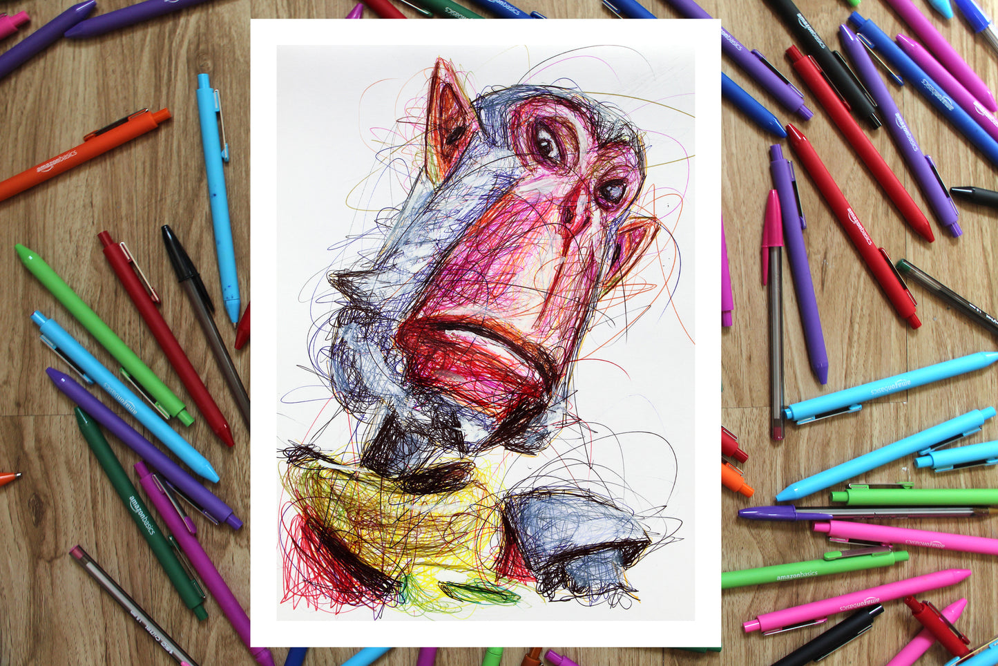 Andrew Oikonny Ballpoint Pen Print