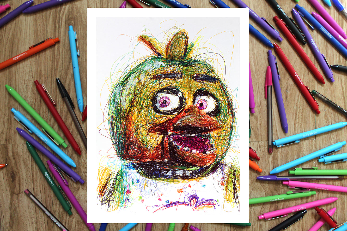 Chica Ballpoint Pen Print