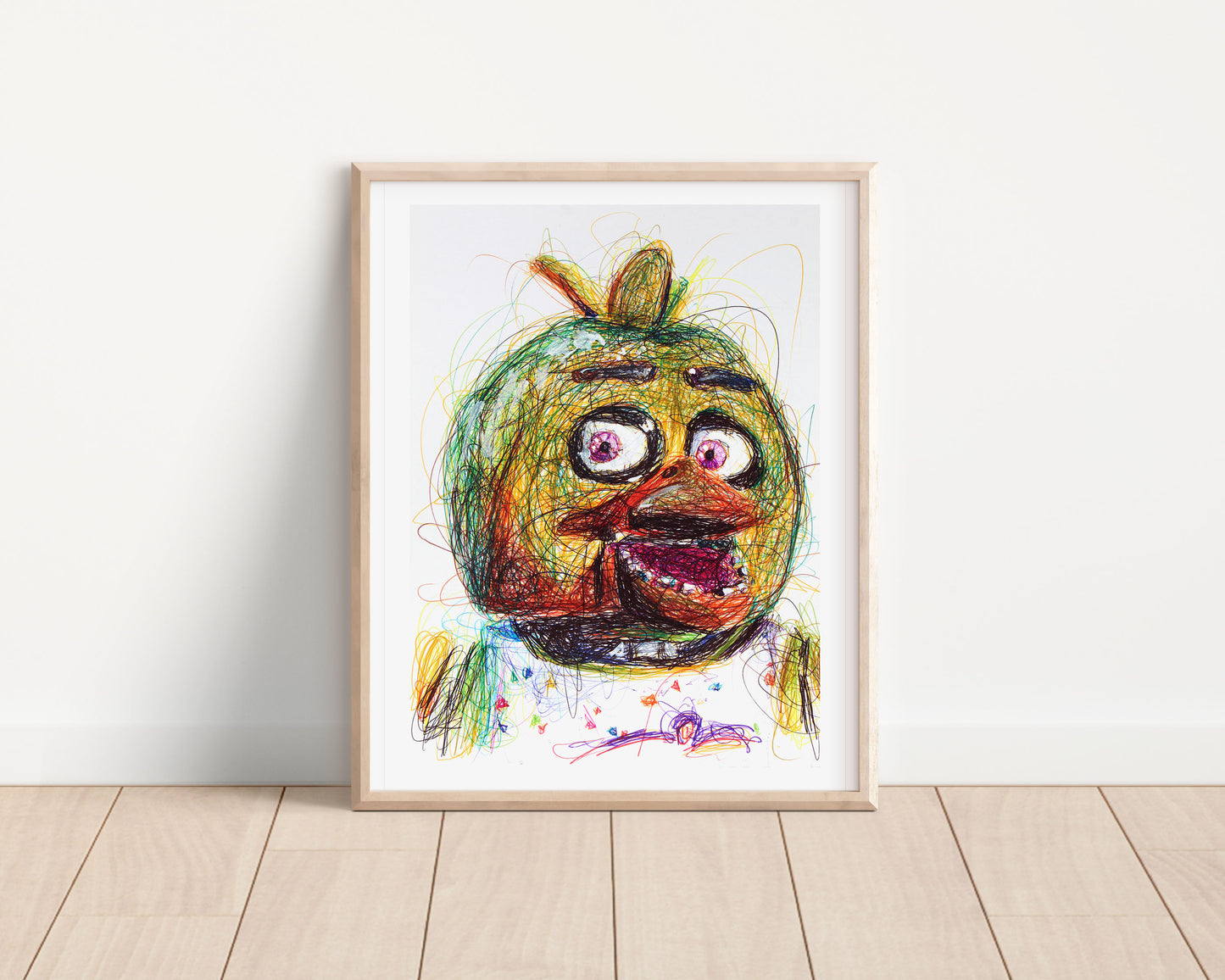 Chica Ballpoint Pen Print