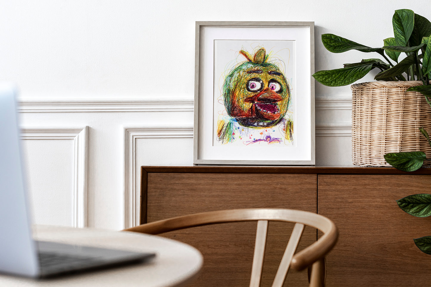 Chica Ballpoint Pen Print