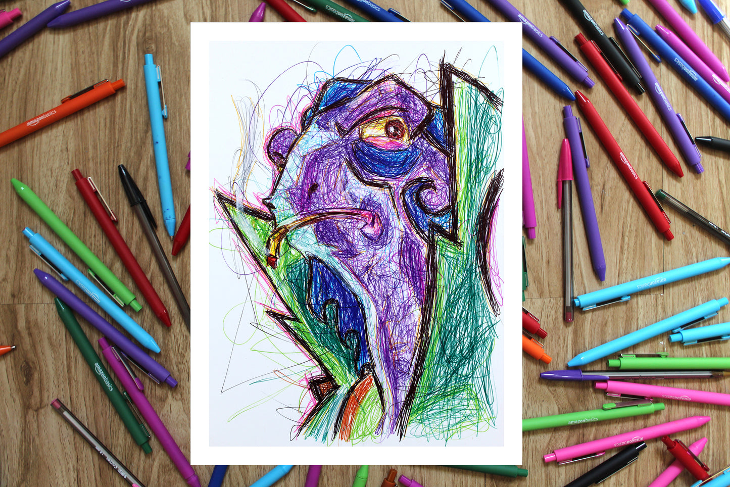 Dimitri Lousteau Ballpoint Pen Art Print