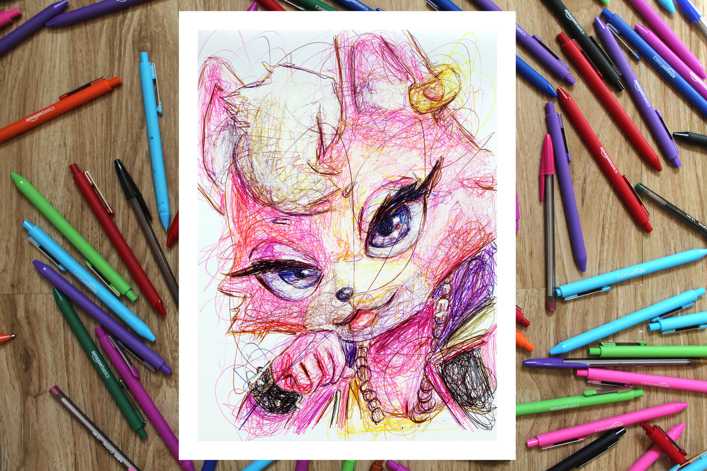 Kat Monroe Ballpoint Pen Print