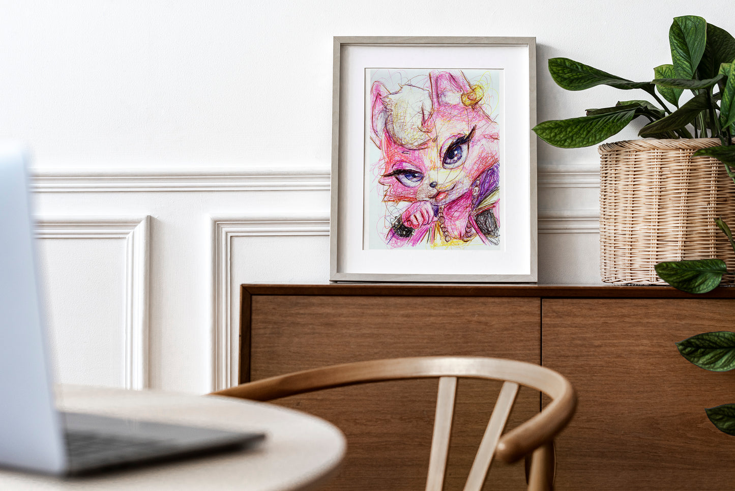Kat Monroe Ballpoint Pen Print