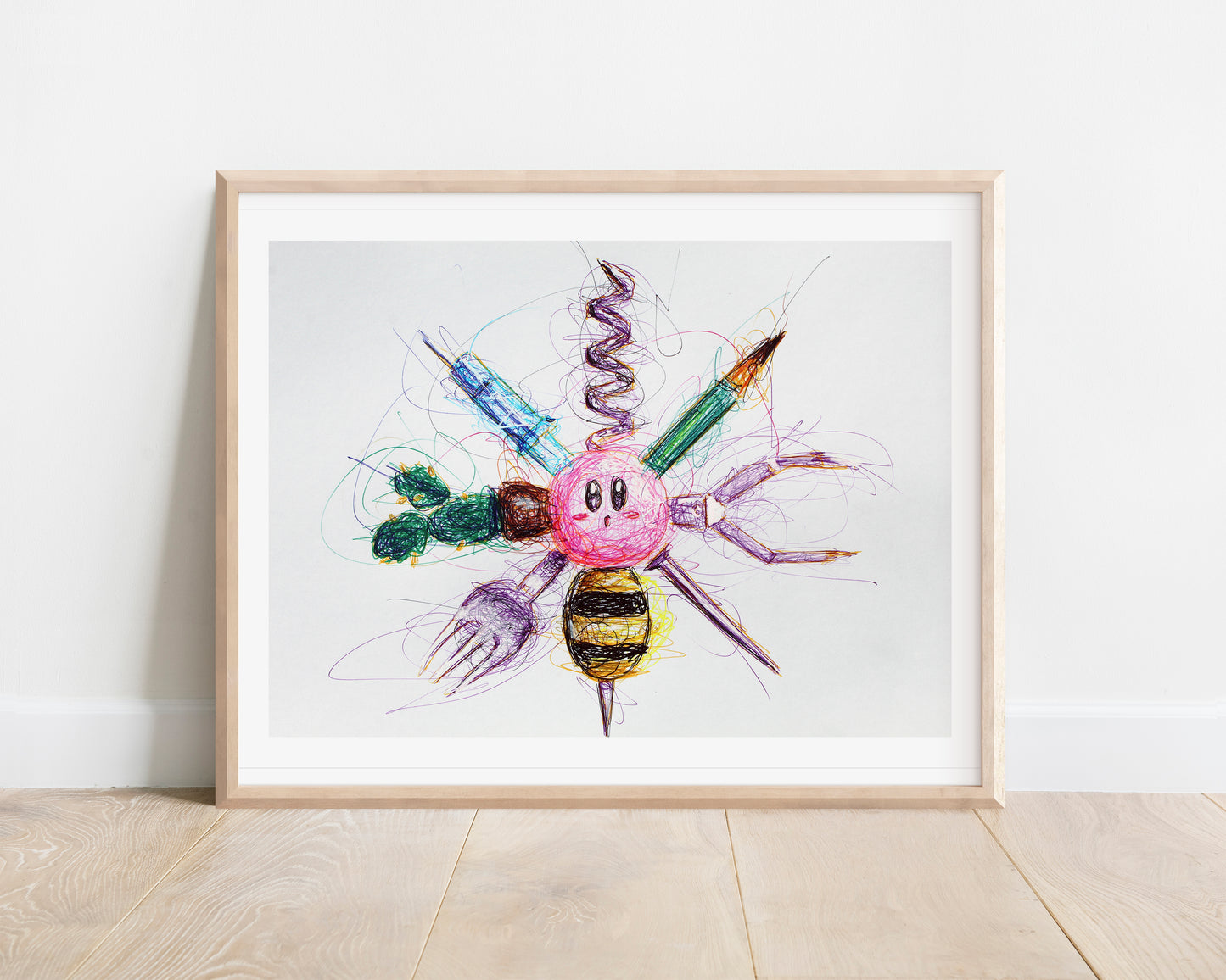 Needle 64 Kirby Ballpoint Pen Print