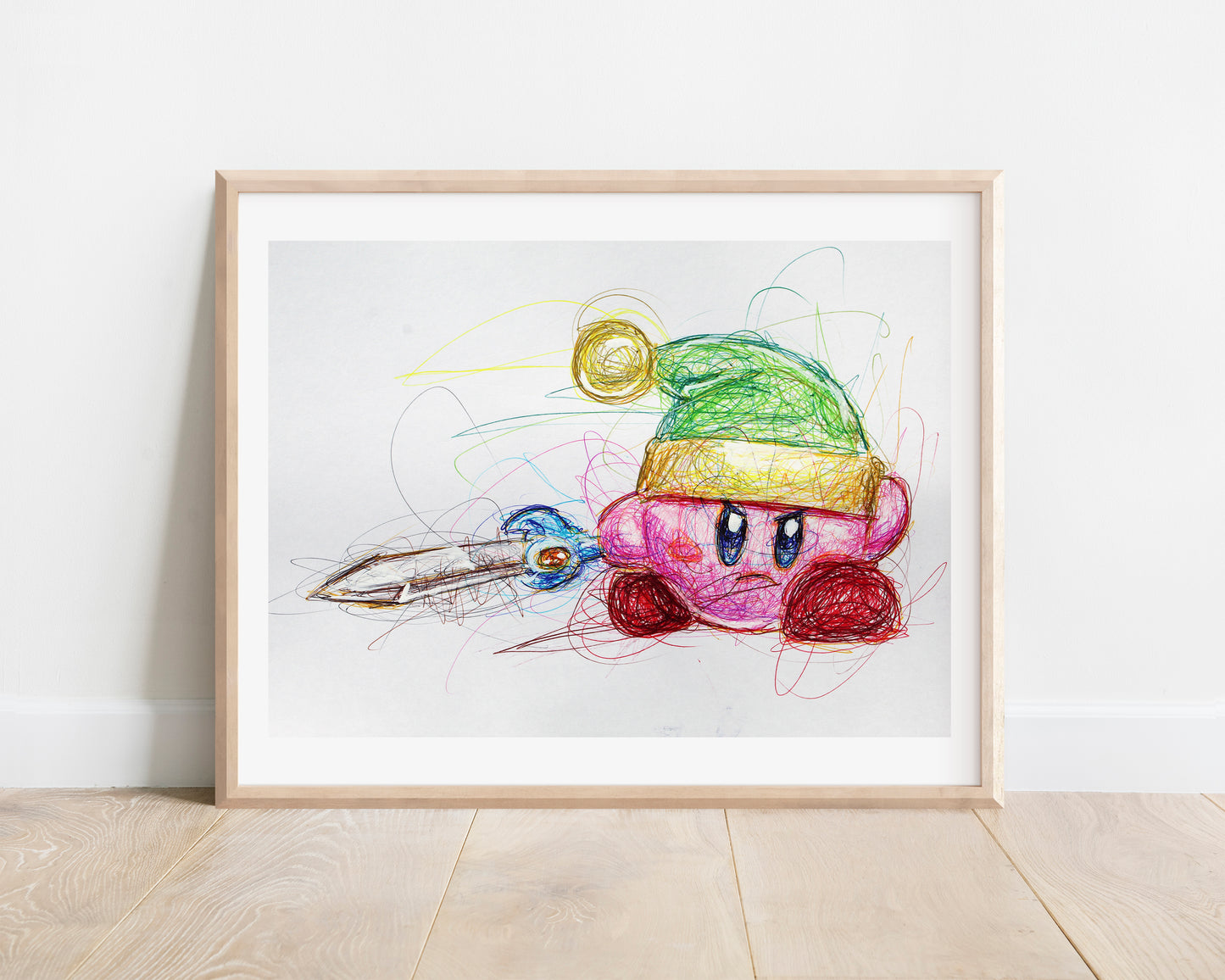 Sword Kirby Ballpoint Pen Print