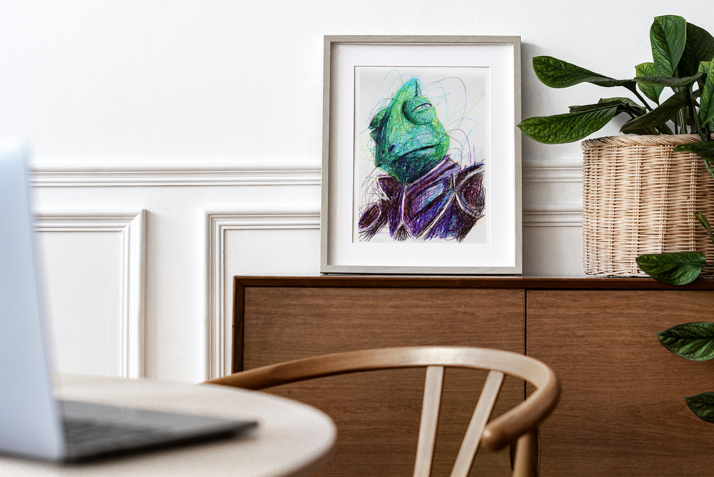 Leon Powalski Ballpoint Pen Print