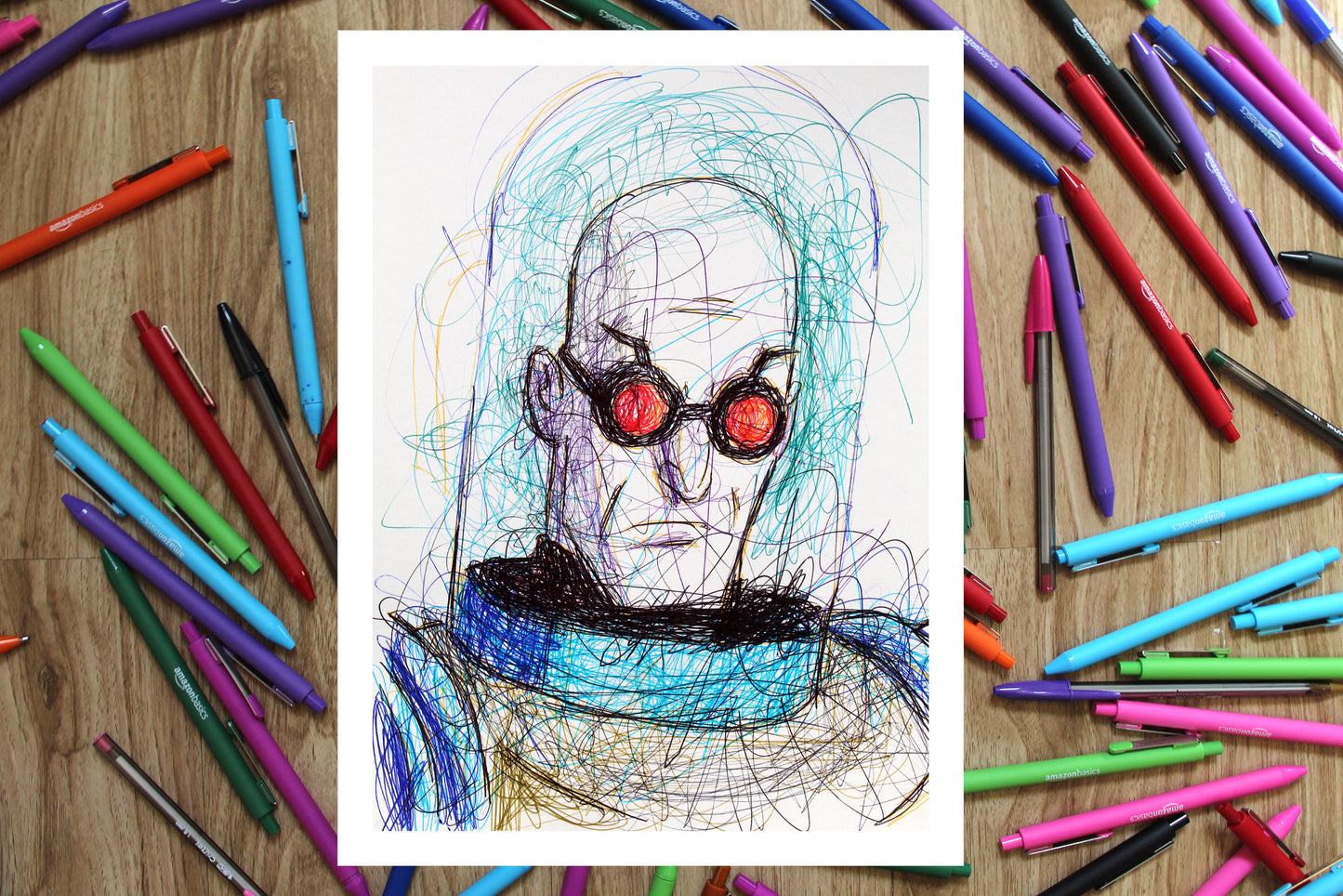 Mr. Freeze Ballpoint Pen Print