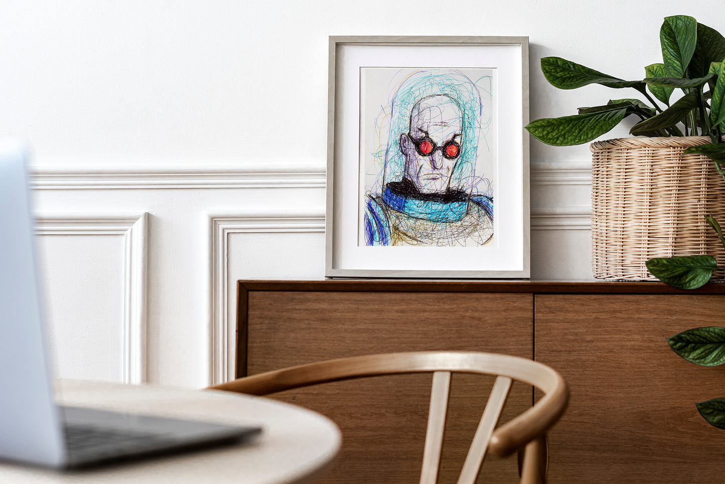 Mr. Freeze Ballpoint Pen Print