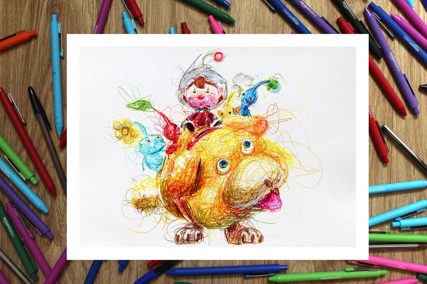 Oatchi Ballpoint Pen Print