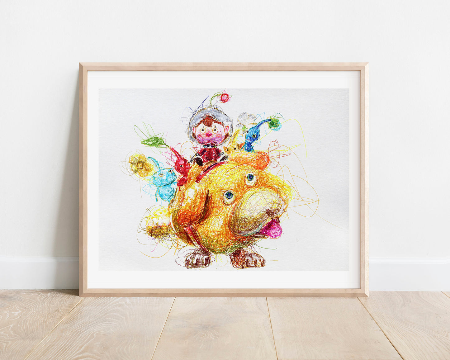 Oatchi Ballpoint Pen Print