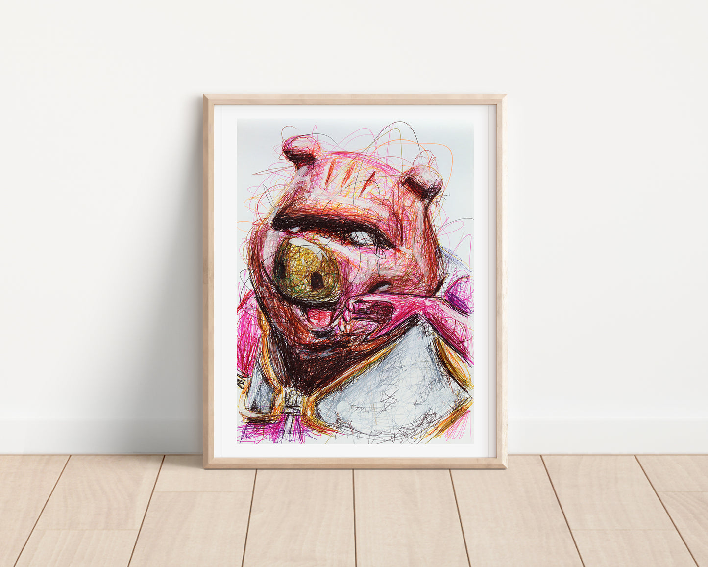 Pigman Dengar Ballpoint Pen Print