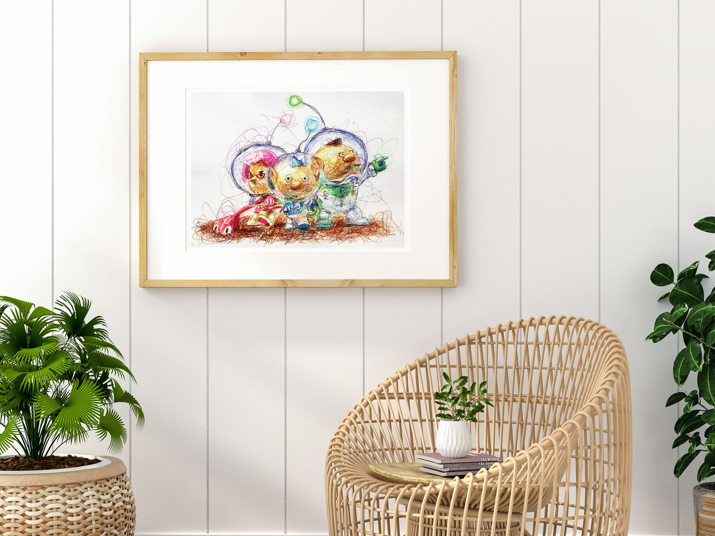 Pikmin Captains Ballpoint Pen Print