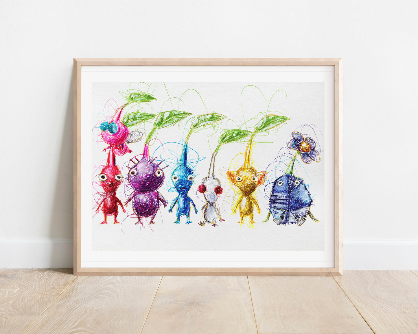 Pikmin Ballpoint Pen Print