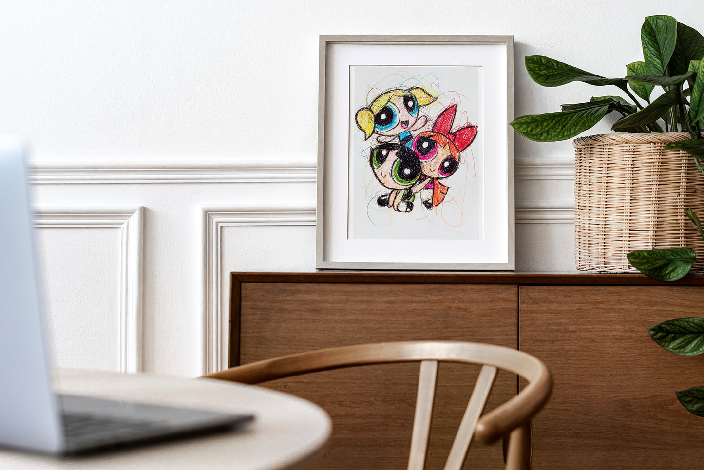 Powerpuff Girls Ballpoint Pen Print