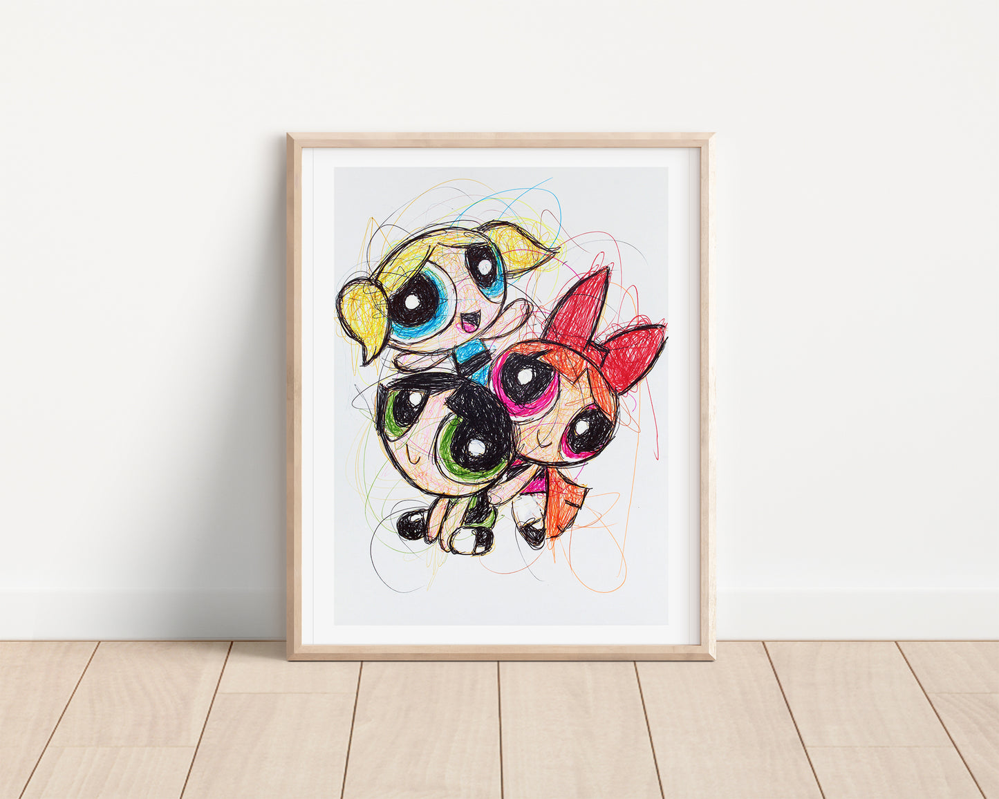 Powerpuff Girls Ballpoint Pen Print