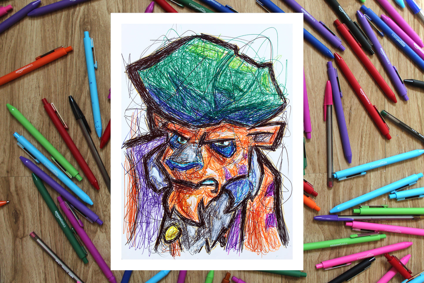 Rajan Ballpoint Pen Art Print