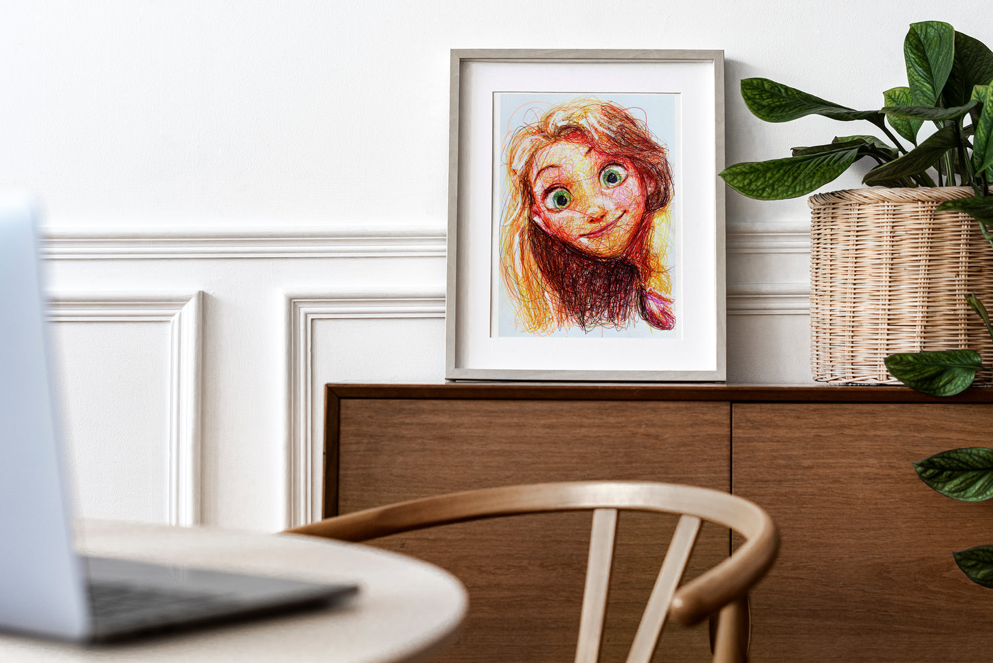 Rapunzel Ballpoint Pen Print