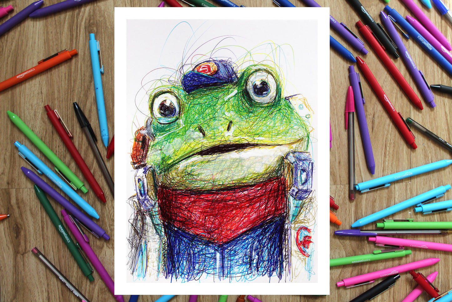 Slippy the Frog Ballpoint Pen Print