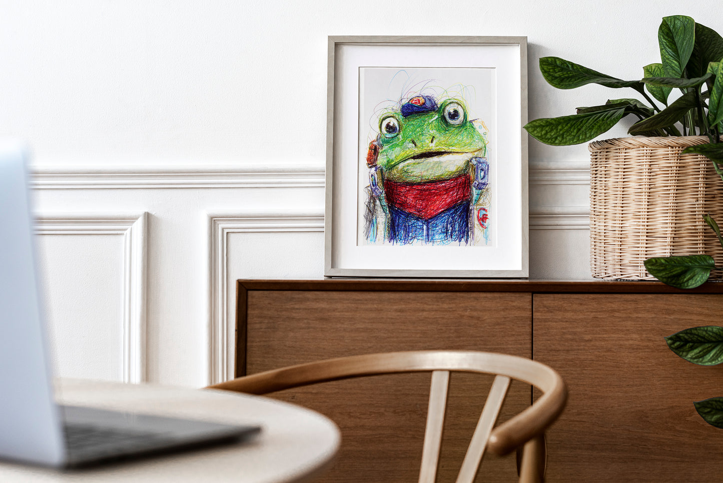 Slippy the Frog Ballpoint Pen Print