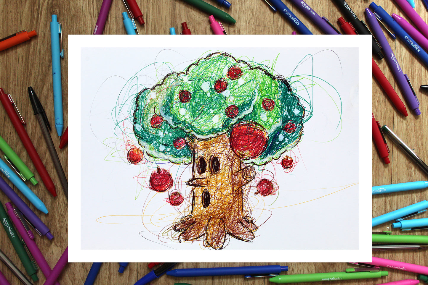 Whispy Woods Ballpoint Pen Print