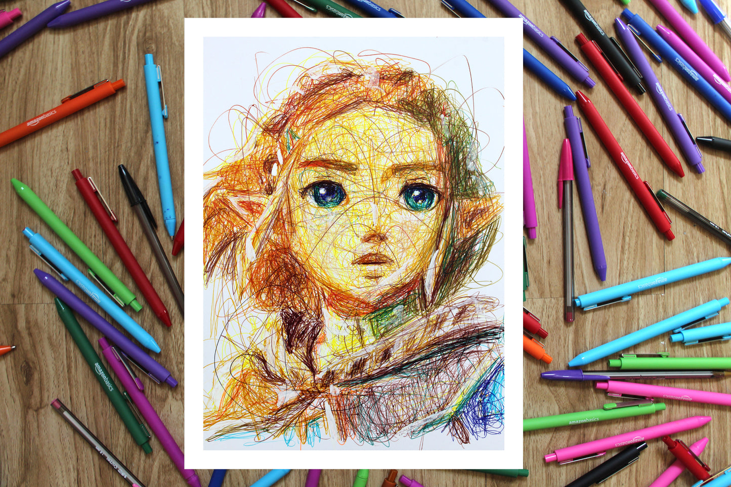 Zelda Tears of the Kingdom Ballpoint Pen Print