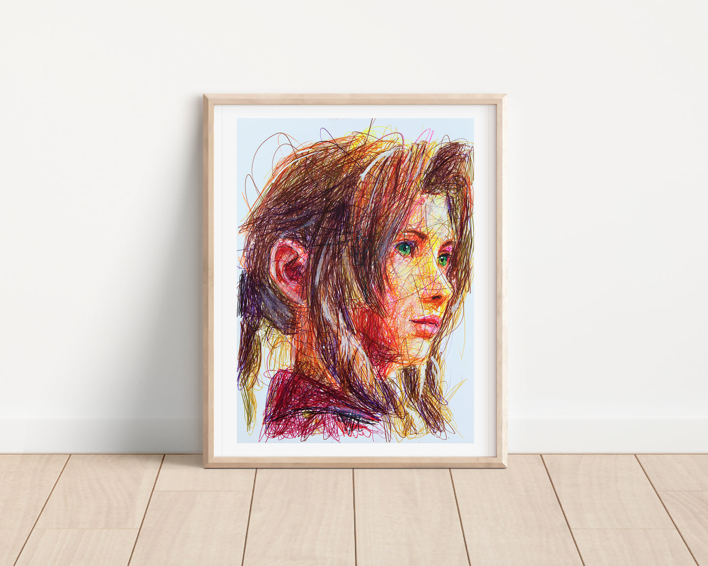 Aerith Gainsborough Ballpoint Pen Print