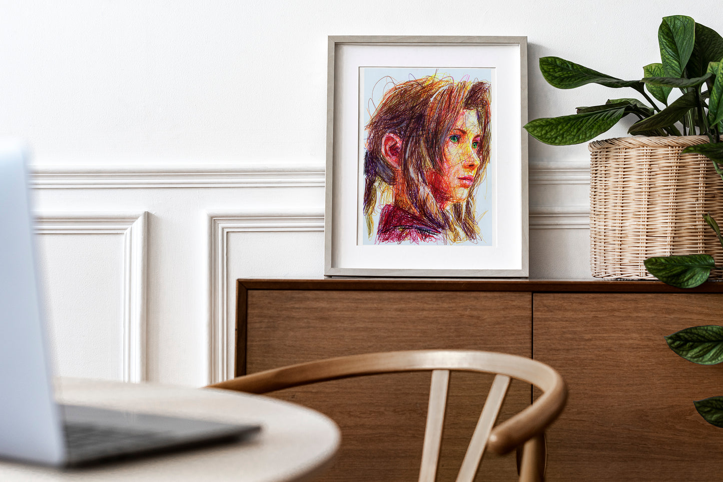 Aerith Gainsborough Ballpoint Pen Print