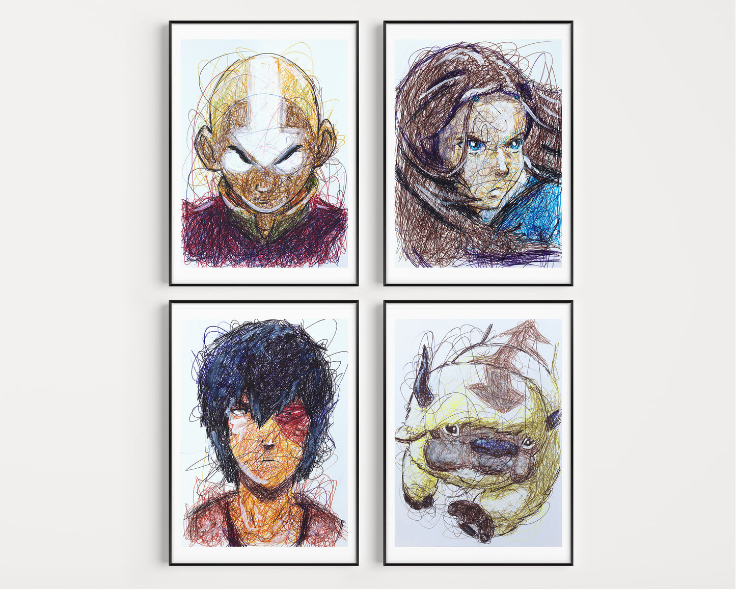 Avatar Ballpoint Pen Art Print Set