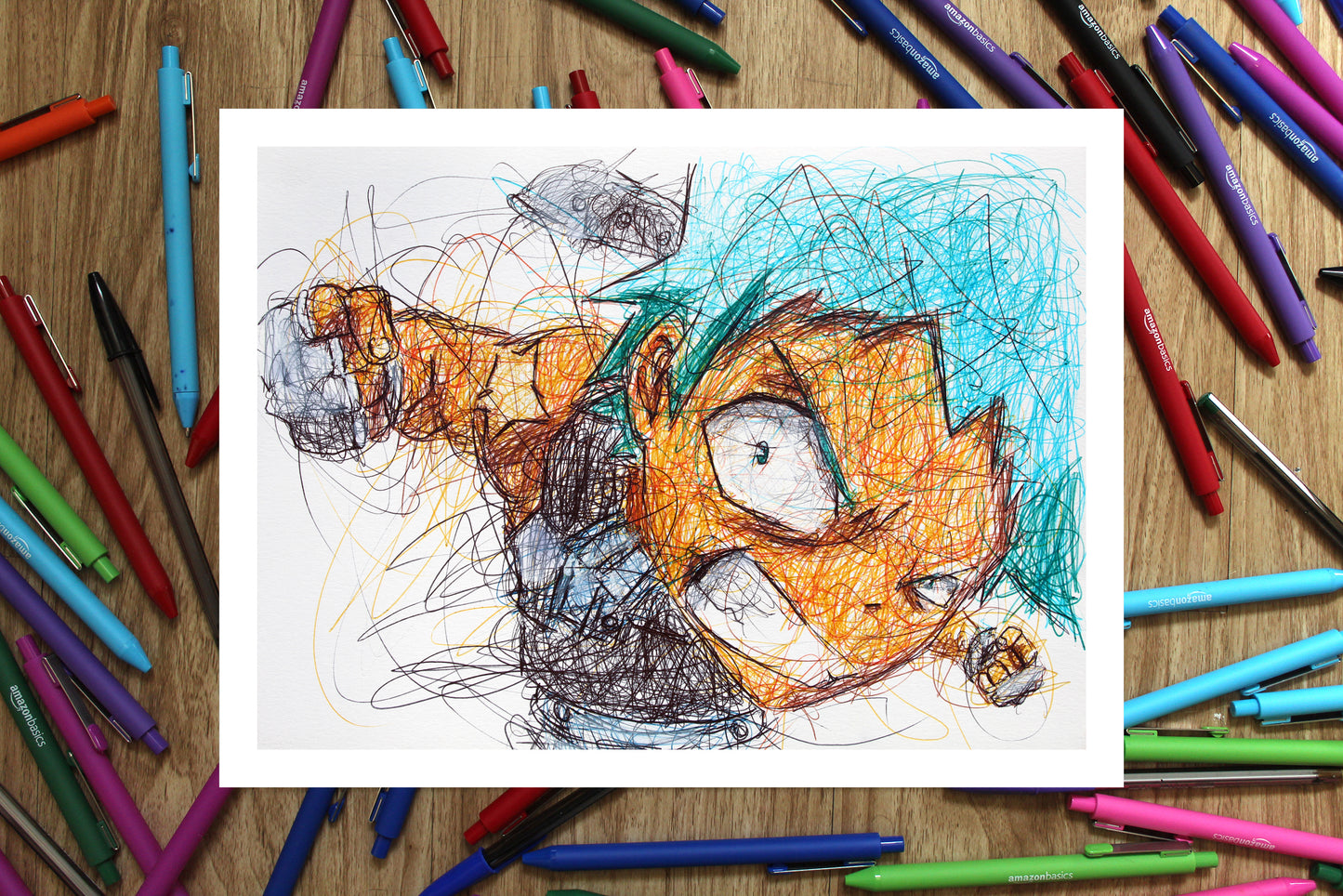 Black Star Ballpoint Pen Print