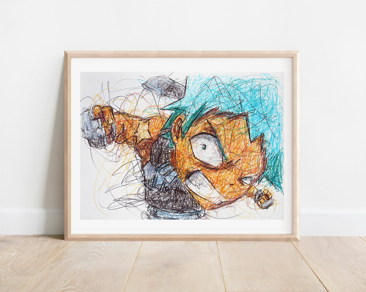 Black Star Ballpoint Pen Print