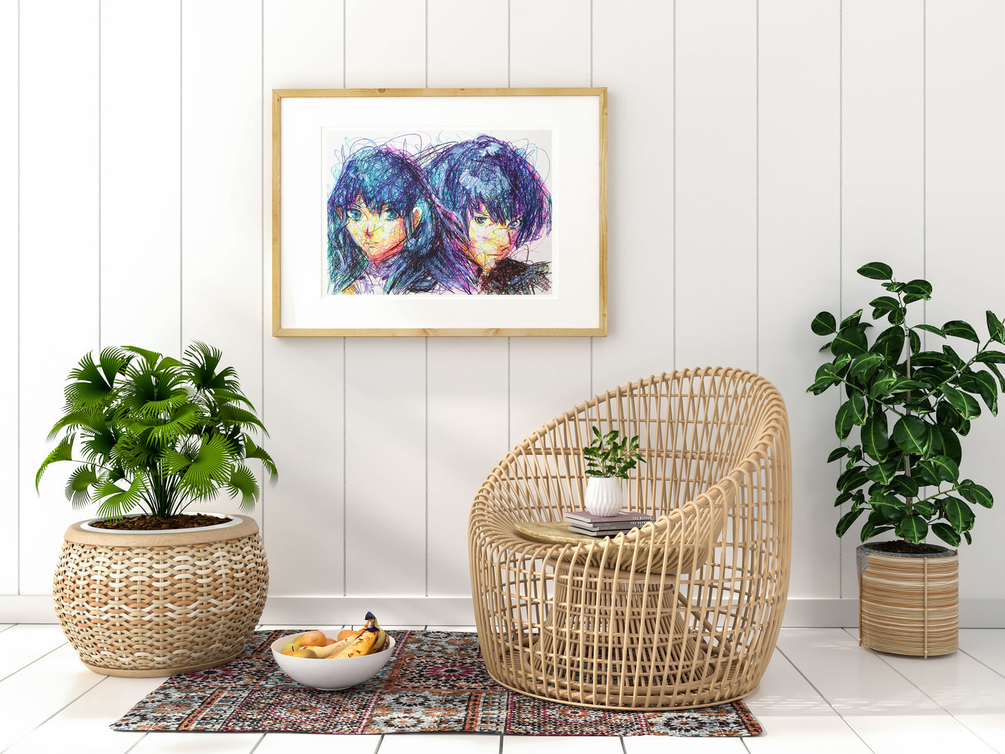 Byleth Ballpoint Pen Scribble Art Print