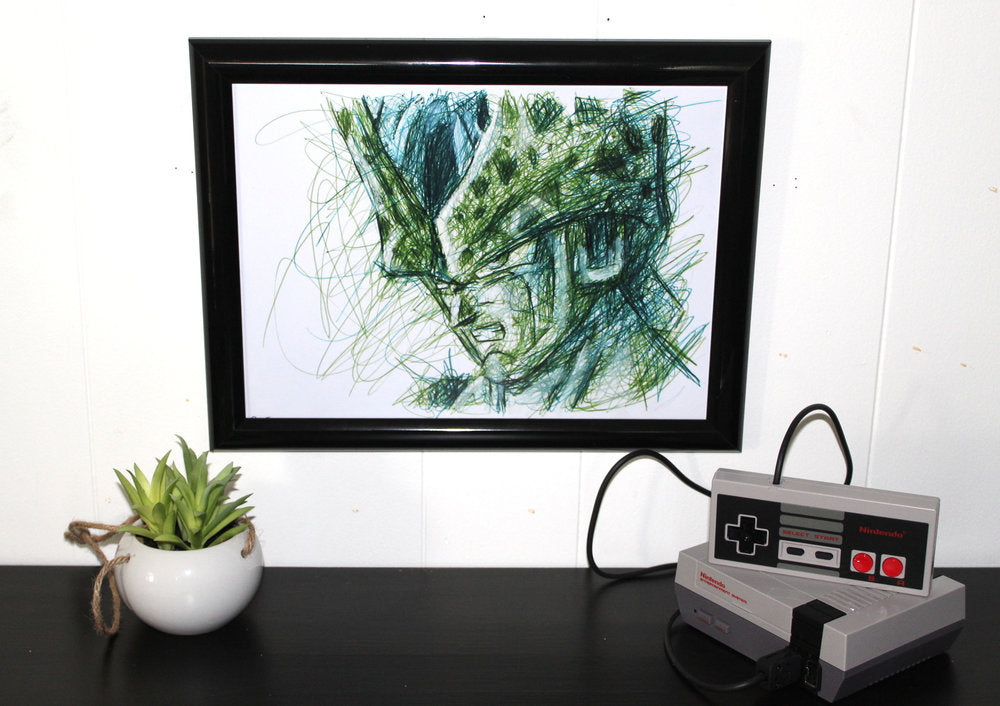 Cell Ballpoint Pen Scribble Art Print-Cody James by Cody