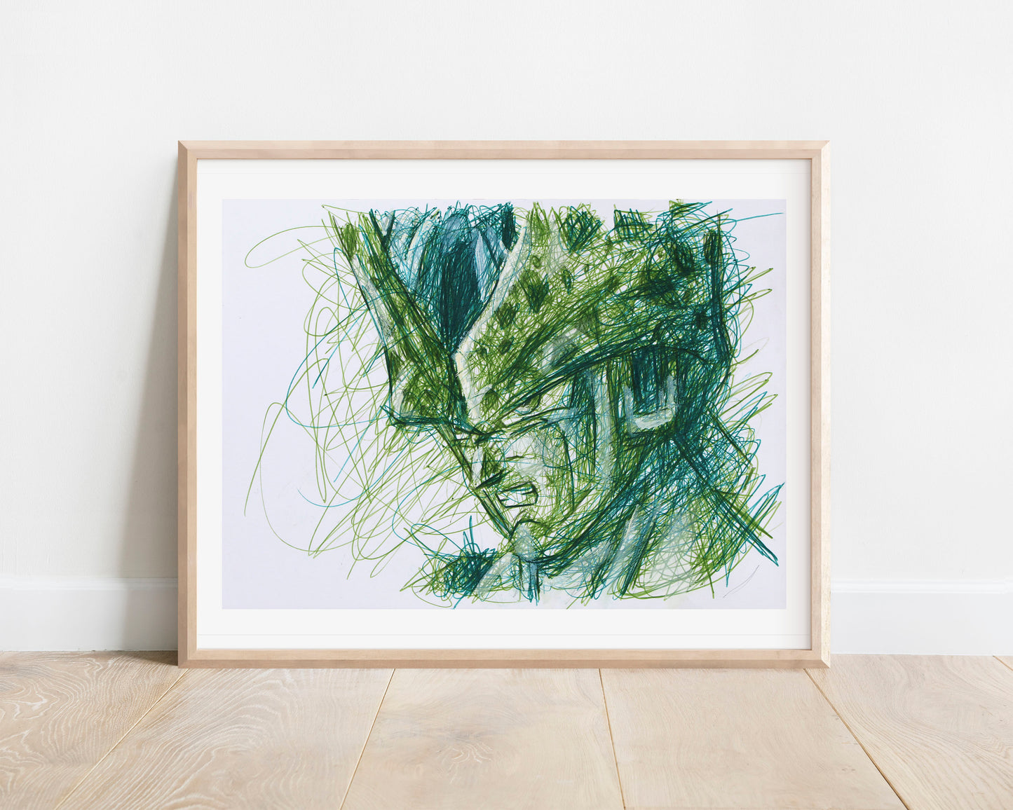 Cell Ballpoint Pen Scribble Art Print