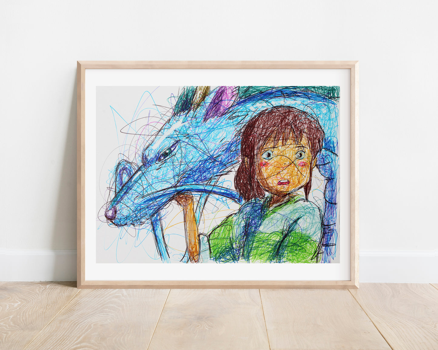 Chihiro and kau Ballpoint Pen Print
