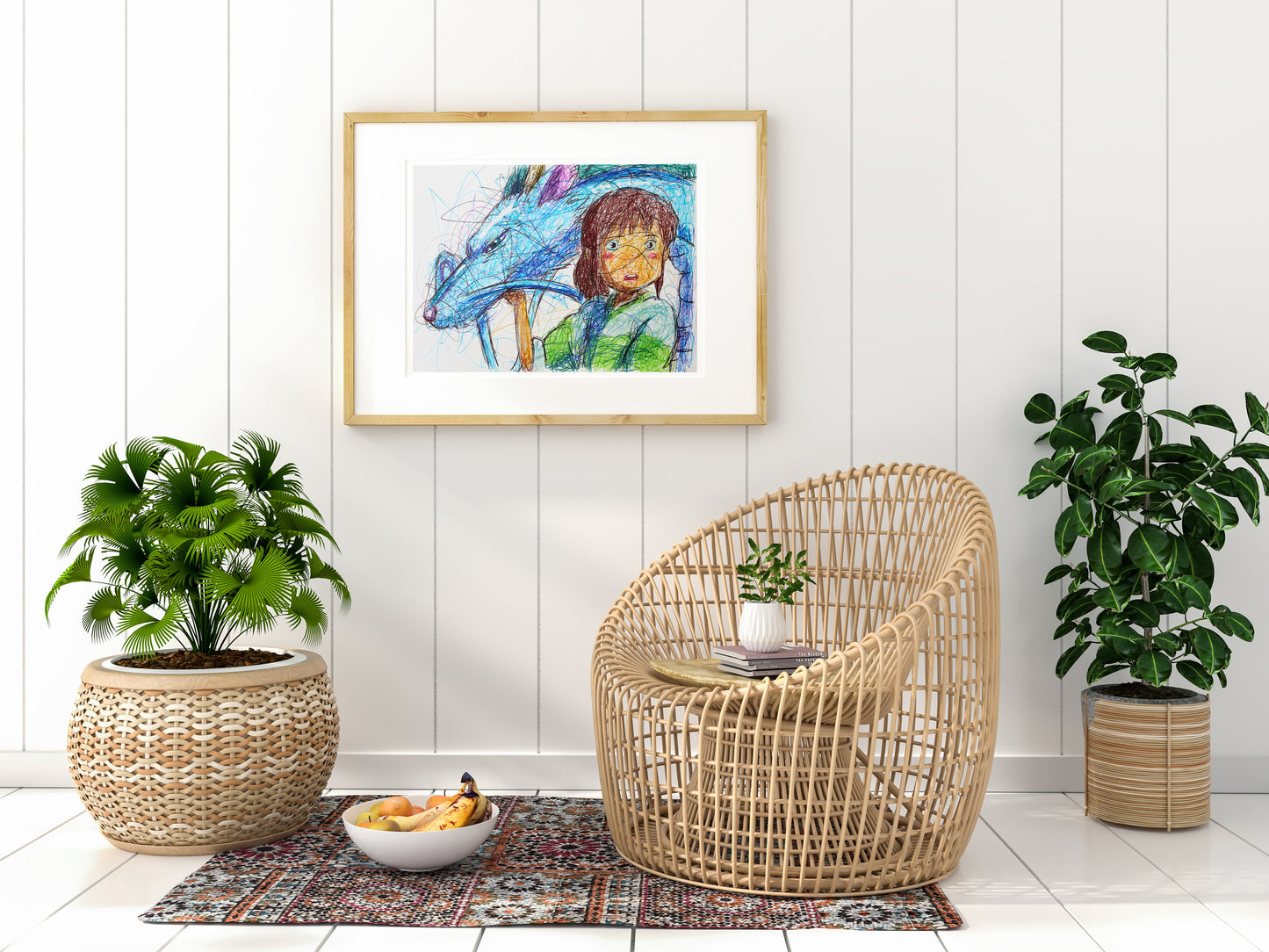 Chihiro and kau Ballpoint Pen Print