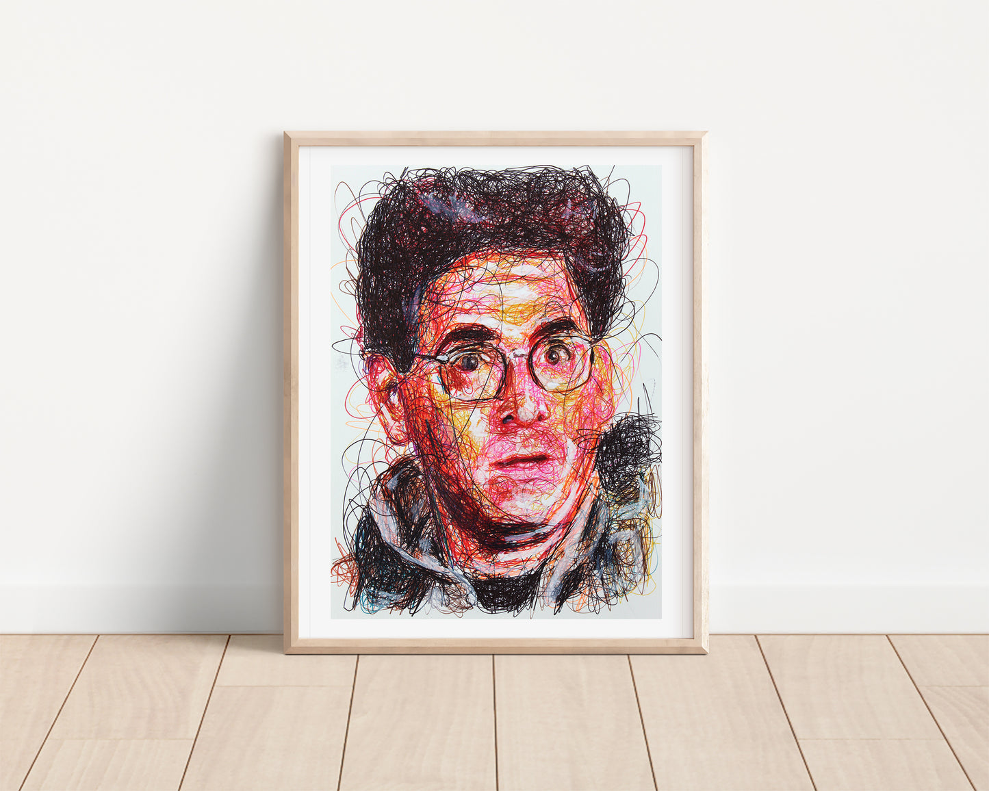 Egon Spengler Ballpoint Pen Scribble Art Print