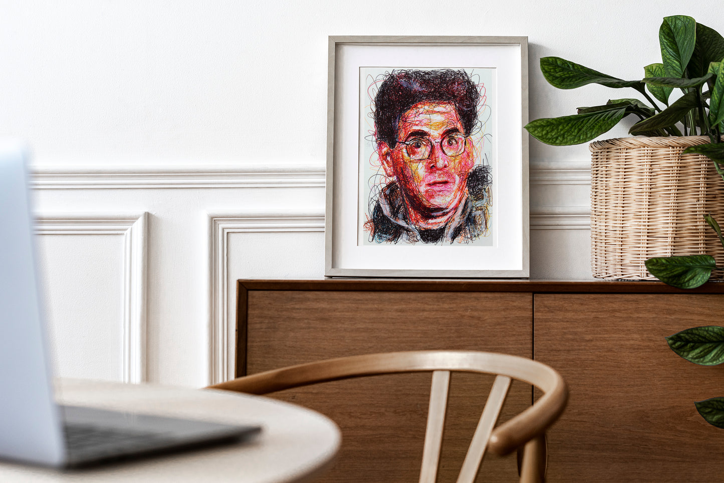 Egon Spengler Ballpoint Pen Scribble Art Print