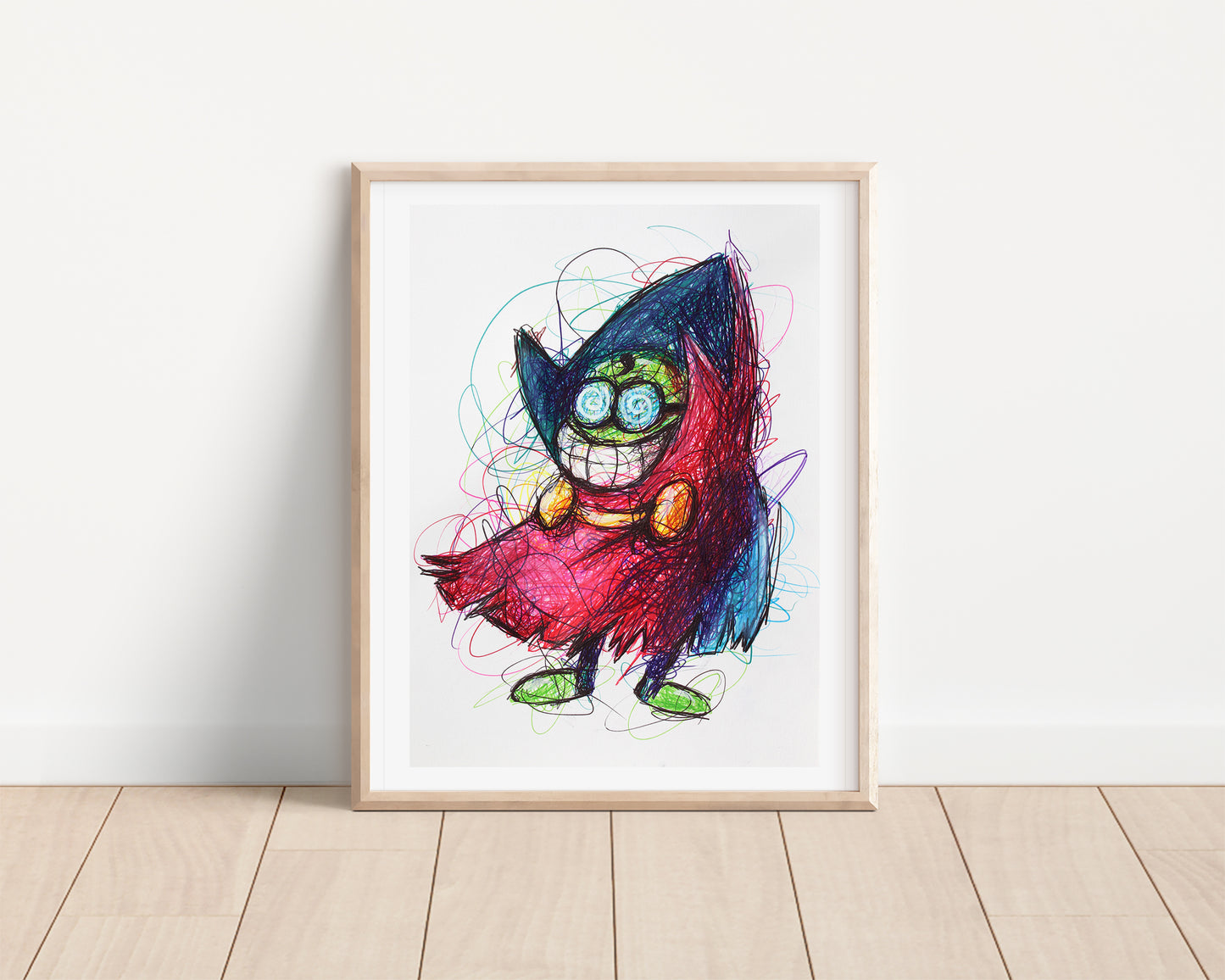 Fawful Ballpoint Pen Scribble Art Print