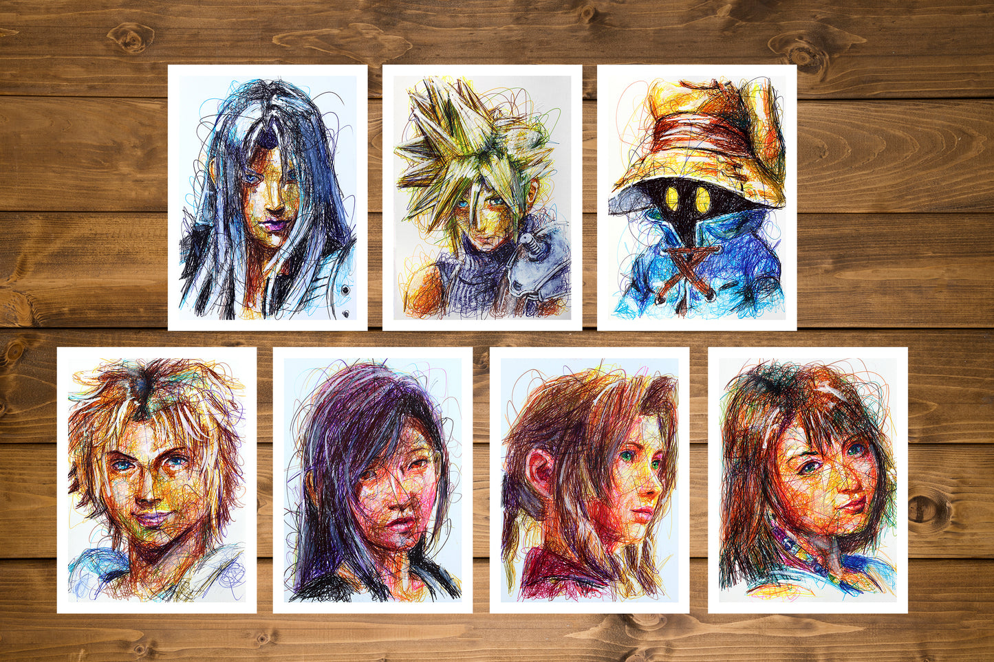 Final Fantasy Ballpoint Pen Print Set