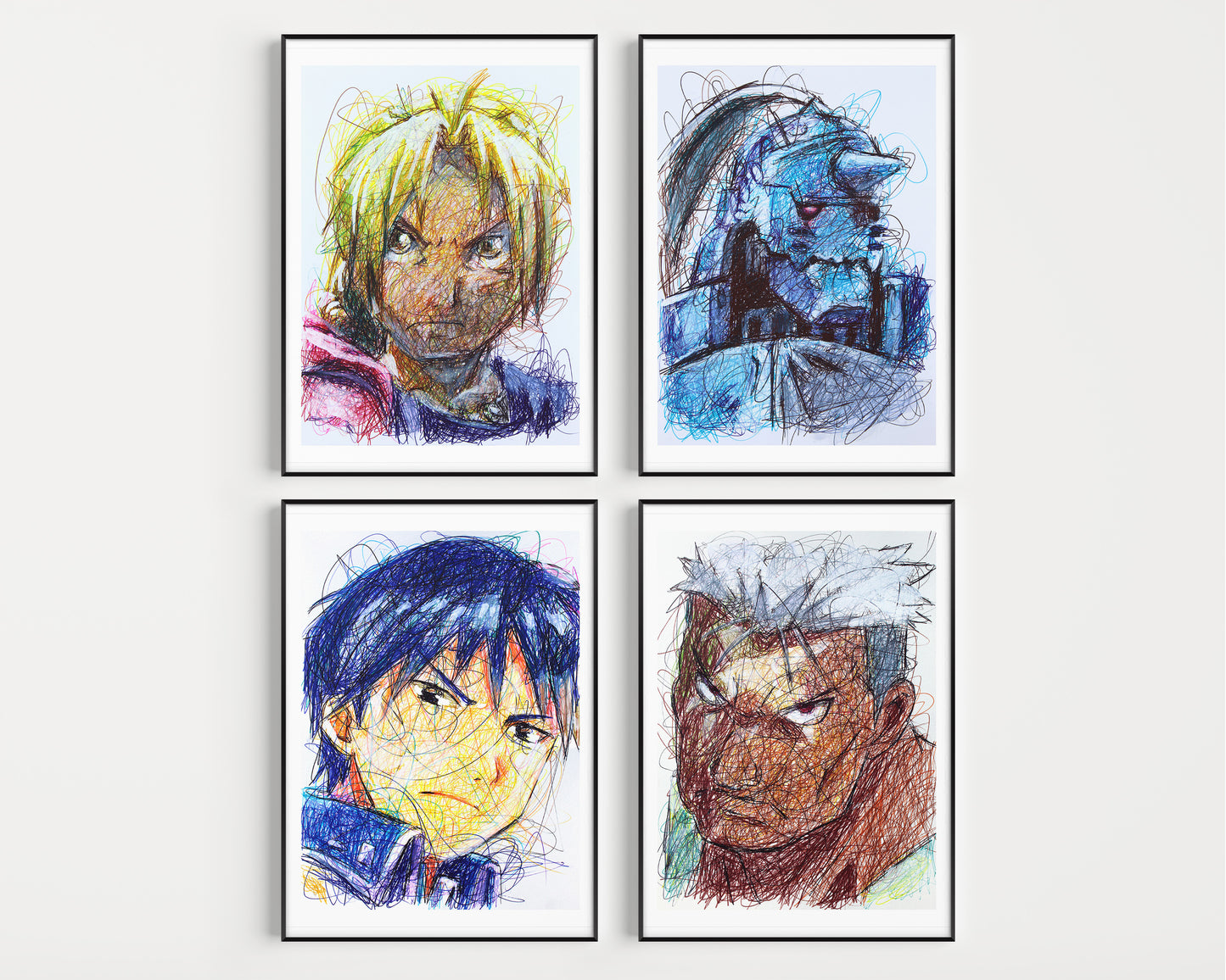 Full Metal Alchemist Fanart Print Set