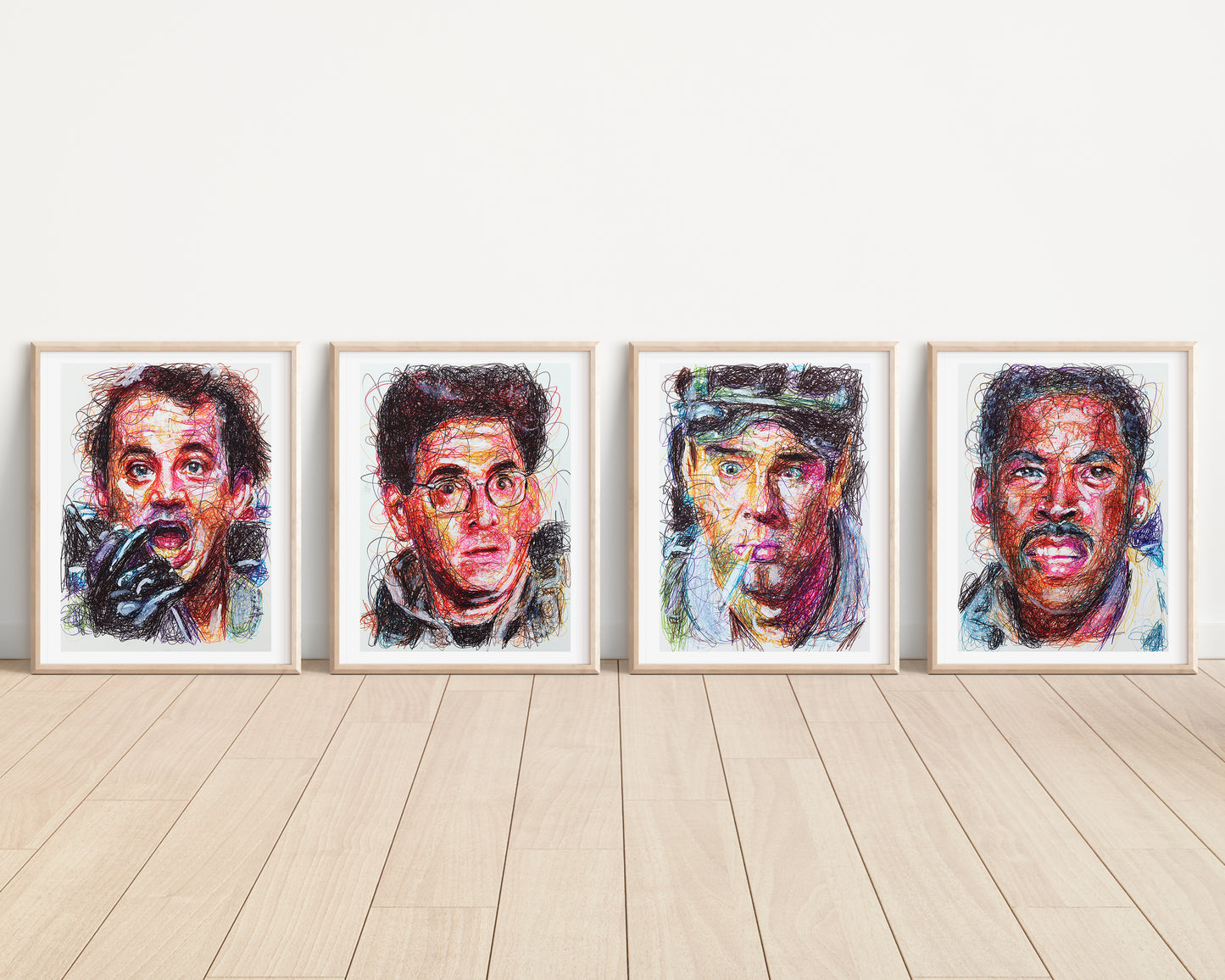 Ghostbusters Ballpoint Pen Art Print Set
