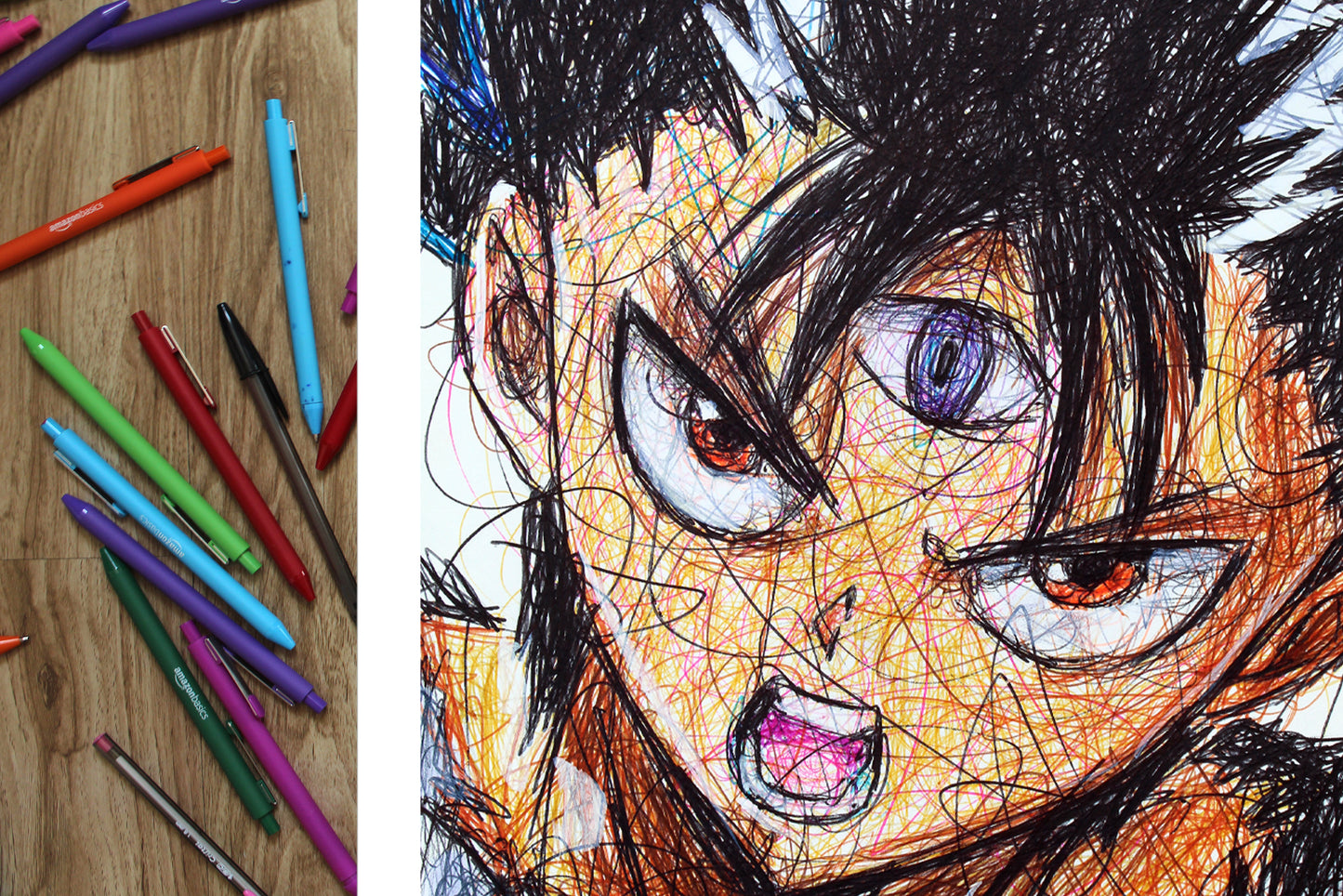 Hiei Ballpoint Pen Art Print