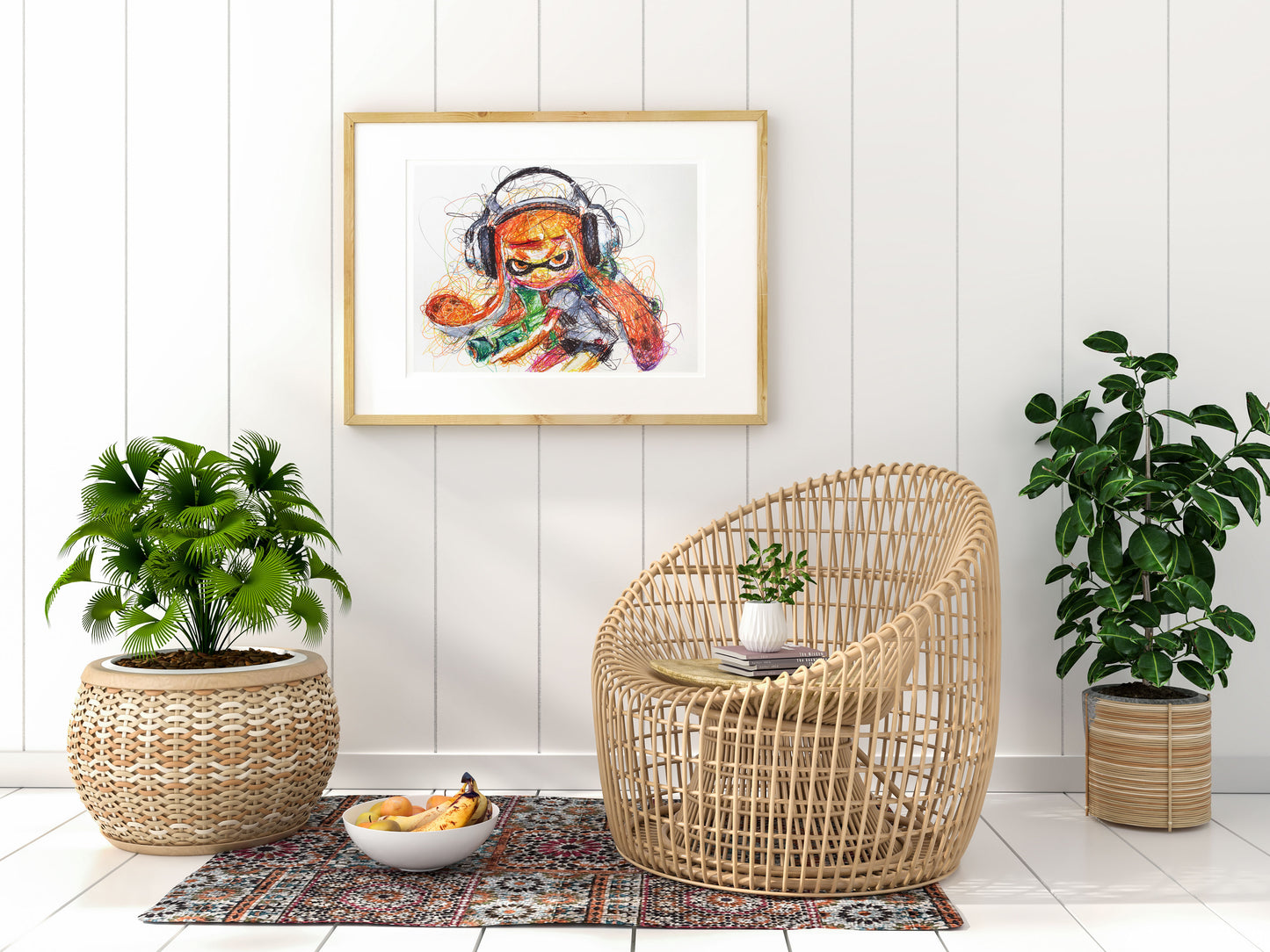 Inkling Ballpoint Pen Scribble Art Print