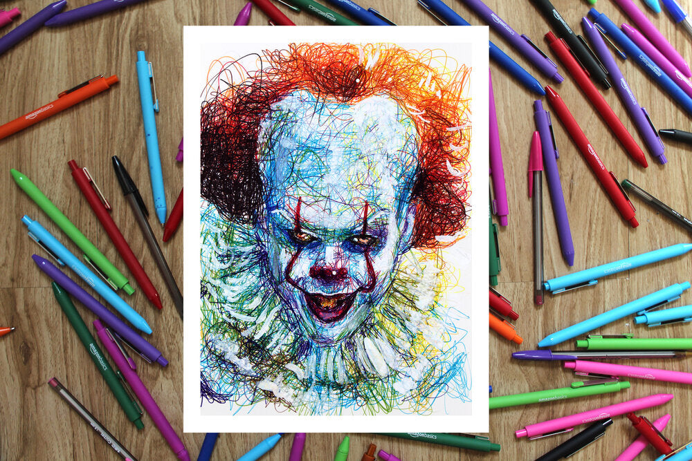 pennywise the dancing clown drawing