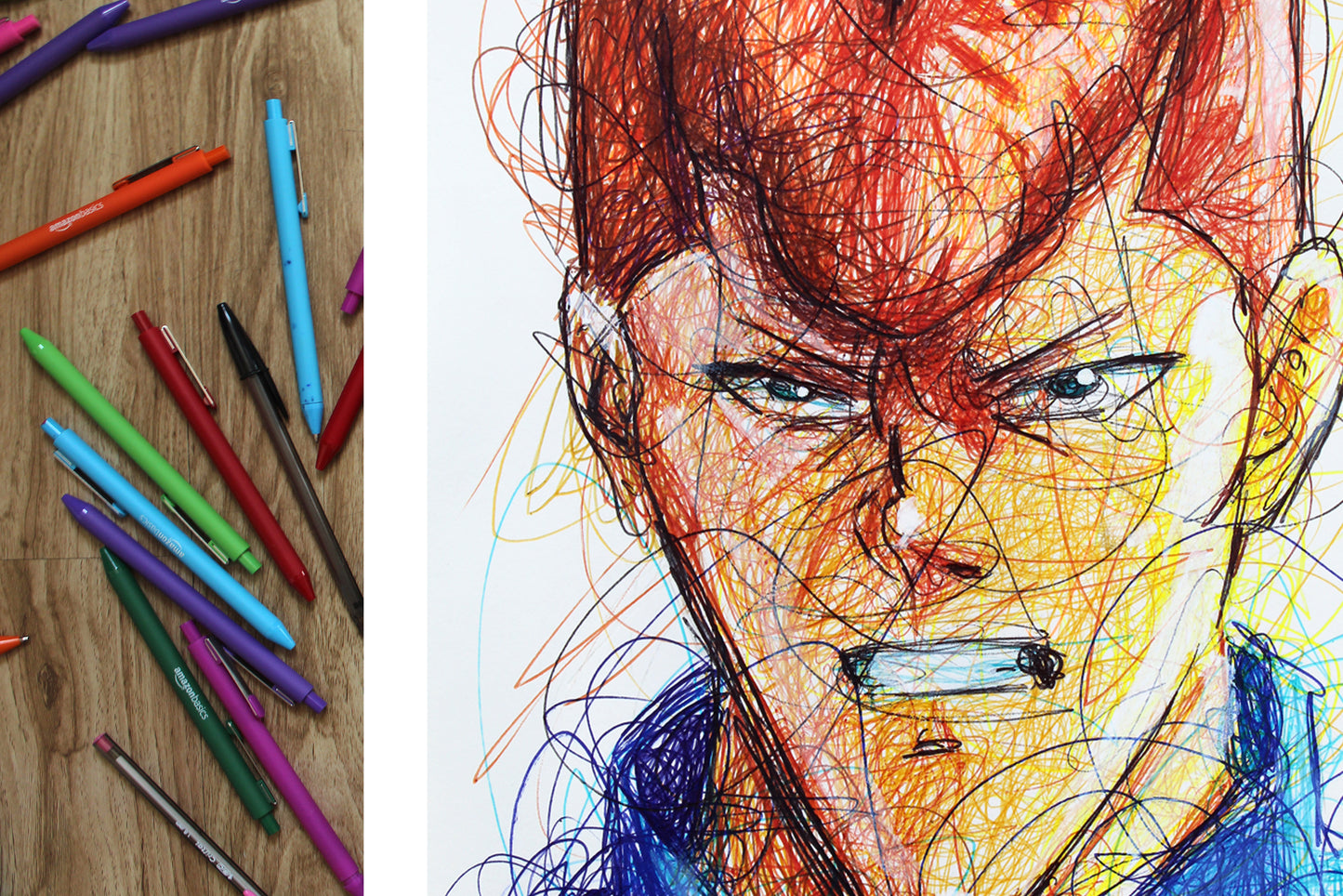 Kazuma Kuwabara Ballpoint Pen Art Print
