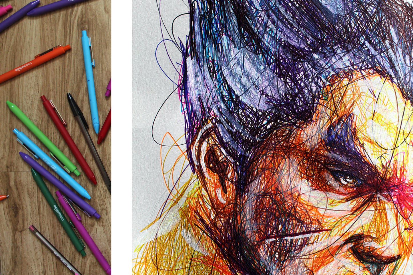 Kazuya Mishima Ballpoint Pen Poster