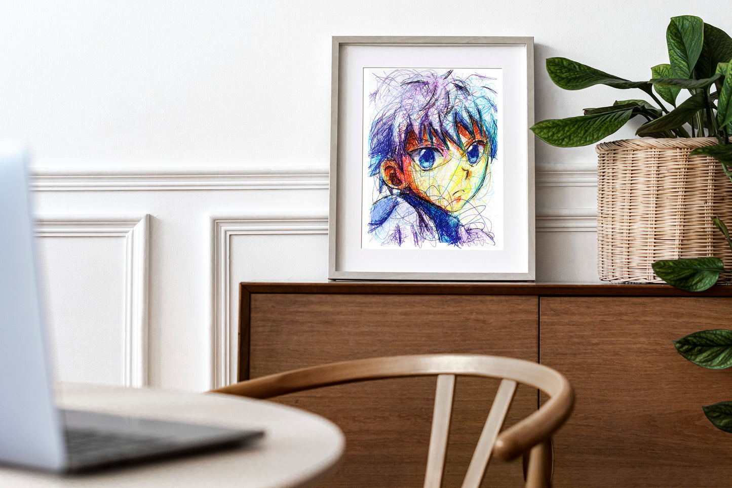 Killua Zoldyck Fanart Print