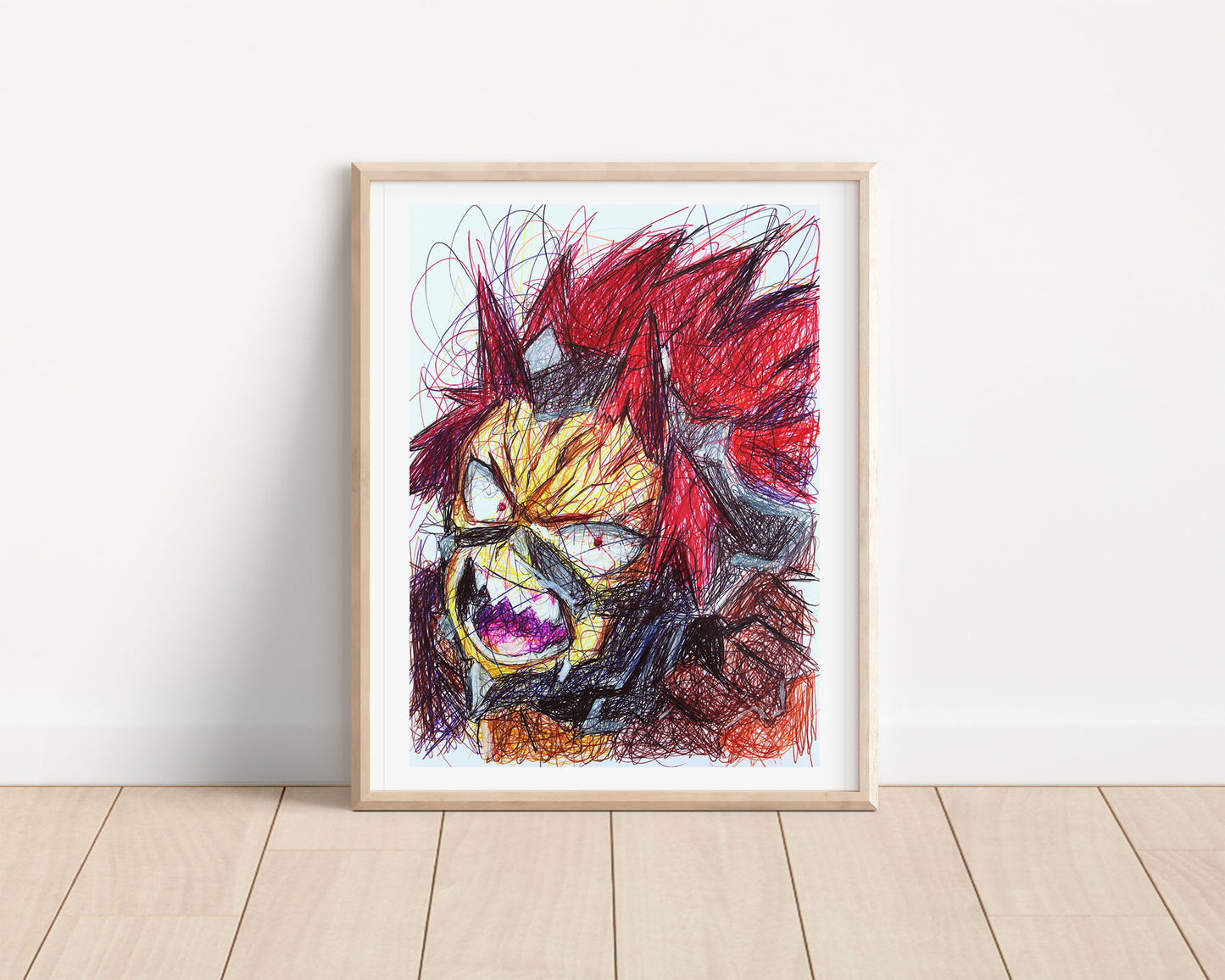 Eijiro Kirishima Ballpoint Pen Poster