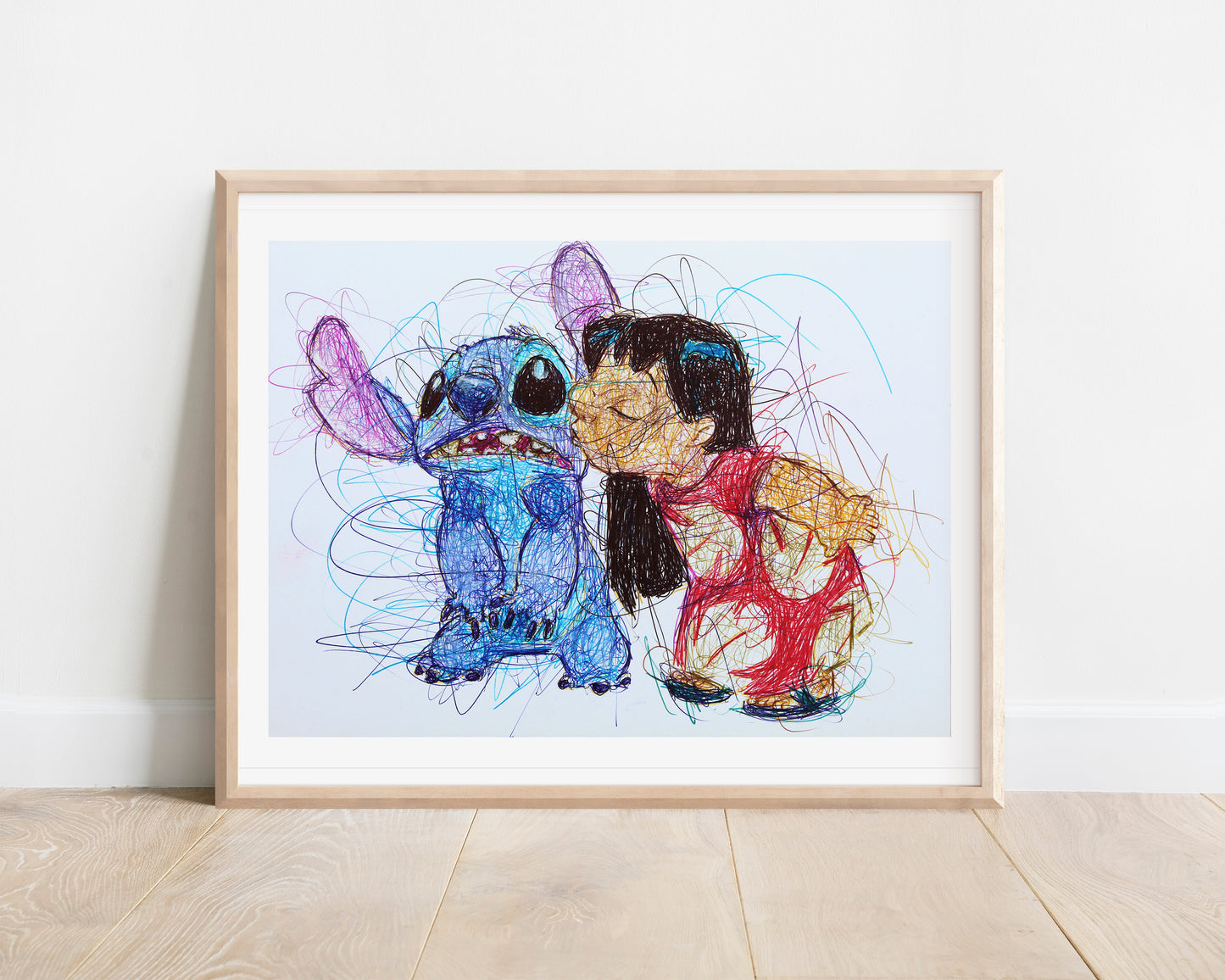 Lilo and Stitch Ballpoint Pen Print