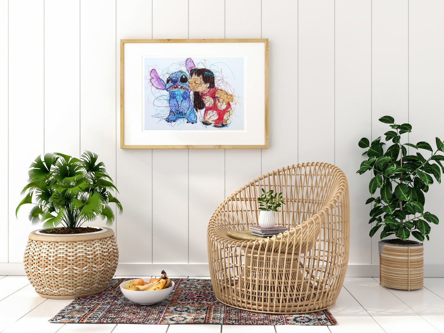 Lilo and Stitch Ballpoint Pen Print